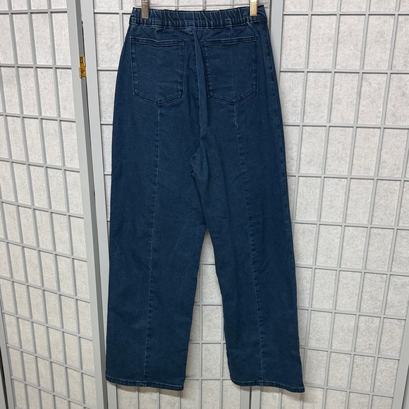 Belle Poque Elegant High Rise Navy Jeans, Size Small - Picture 3 of 9